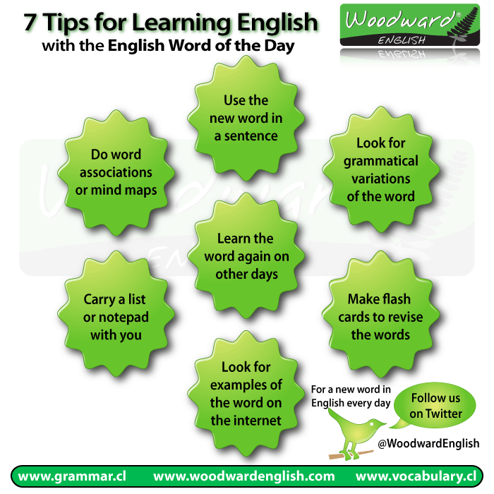 7 Tips for learning an English Word every day