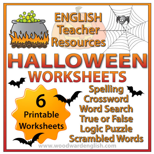  Halloween  Worksheets for Kids Woodward English 