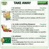 TAKE AWAY - Meanings and examples of this English Phrasal Verb