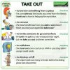 TAKE OUT - Meanings and examples of this English Phrasal Verb