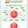Months of the Year in English - The Caterpillar activity - ESL / EFL Teacher Resource