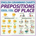 English Prepositions of Place Charts and Flash Cards - ESL / ESOL Teacher Resources