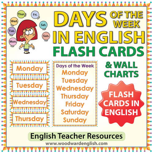 English & Spanish Days of the Week 