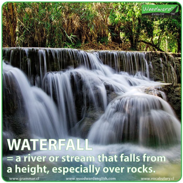 Waterfall - English Meaning / Definition