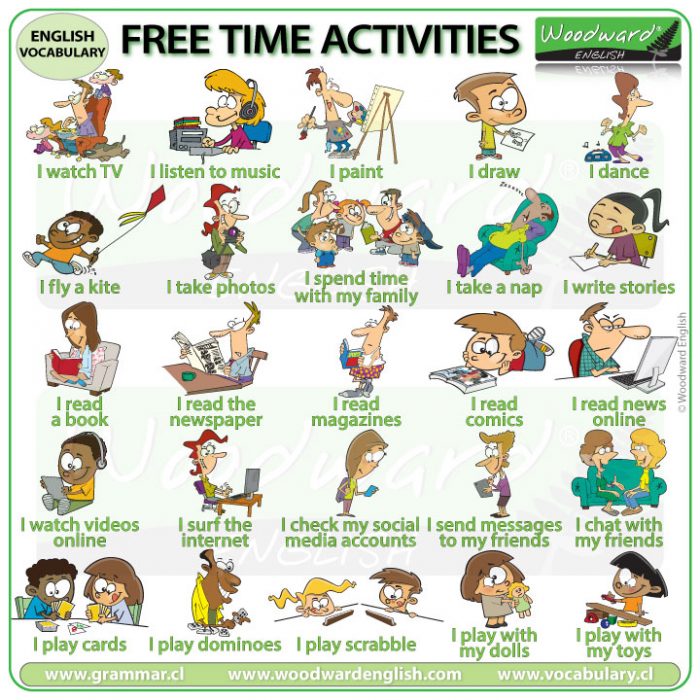 free time activities list