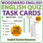 Woodward English Quiz Task Cards - Set 1 - Questions 1-100