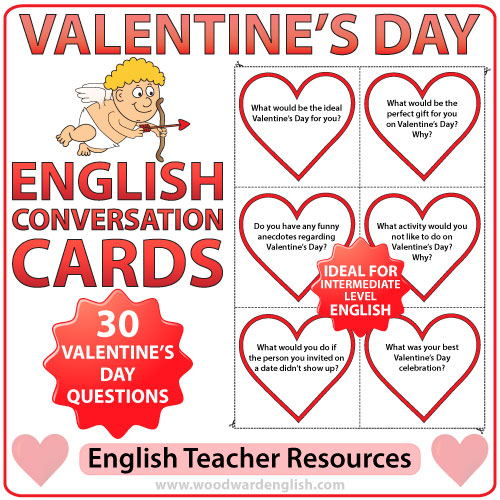 Valentine's Day English Conversation Starters Woodward English