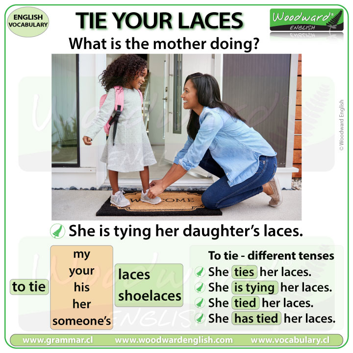 Tie your laces - Tying your laces - Learn English Vocabulary 