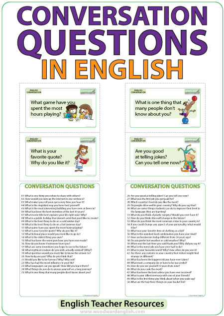 esl conversation questions about homework