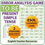 Error analysis worksheets - To be - Present simple tense - Woodward English