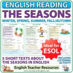 The Seasons - English reading resource for ESOL teachers