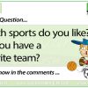 Which sports do you like? Do you have a favorite team? Woodward English Conversation Question 28