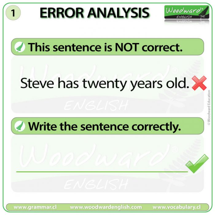 English Error Analysis 1 - Age in English