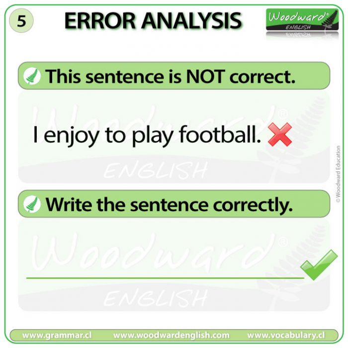 English Error Analysis 5 - Woodward English