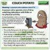 Couch potato - English idiom meaning and example sentences