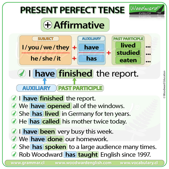 Present Perfect Tense in English - Affirmative Sentences - Learn English
