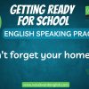 Getting ready for school - Learn English phrases - Speaking practice with Woodward English