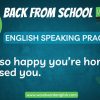 Back from School / After School - Learn English phrases - Speaking practice with Woodward English