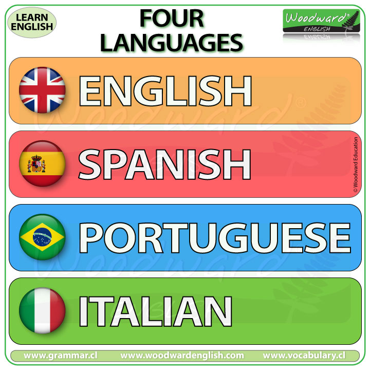 Four languages - English, Spanish, Portuguese, Italian.