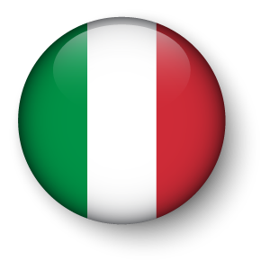 Italy Flag Round