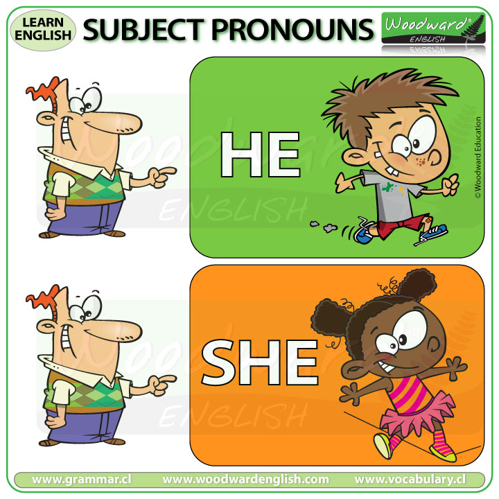 He and She - English Subject Pronouns